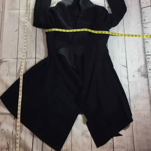 BCBGMAXAZRIA Asymetric Belted Coat NWOT. Oversized fit